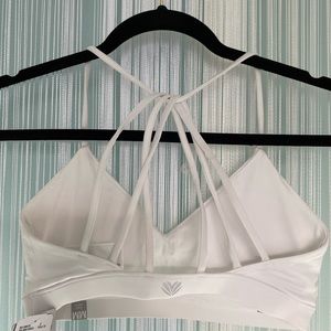 Forever 21 White Multi Strap Sports Bra NWT Size M